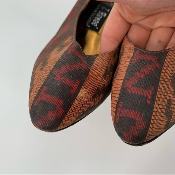 J. Renee couture Collection heels 8 multicolored south western vintage 70s 80s - Picture 7 of 11